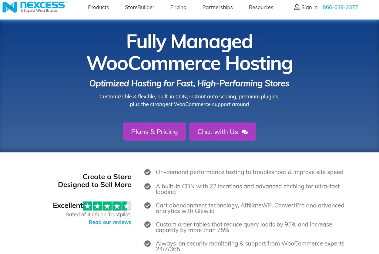 Nexcess might be the best managed WooCommerce hosting