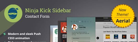 THe Ninja Kick SIdebar WordPress plugin.
