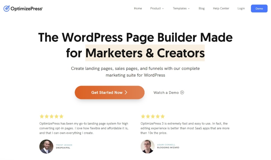 OptimizePress WordPress landing page plugin