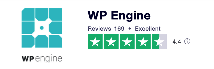 WP Engine Trustpilot score